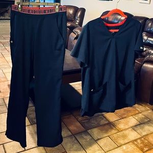 Beautiful Navy Blue Scrubs, worn about 5 times, like new.